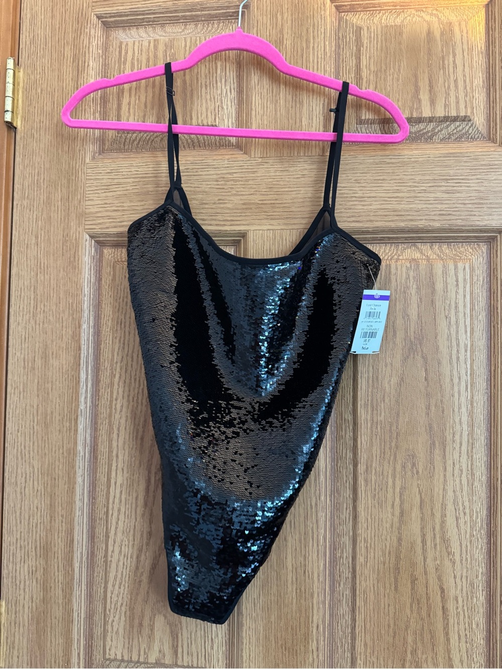 NWT Wolford Black Sequin Bodysuit